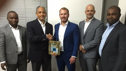 (L-r): Tosin Amusa, sales manager, VCE West Africa; Tani Fafunwa, managing director, Resourcery Plc; Dave Rickson, VCE regional manager, Emerging Africa; Peter Nel, VCE regional channel manager, Emerging Africa and Amechi Okonkwo, business solution manager, Computing, Servers and Storage for Resourcery Plc at the recent 2015 Virtual Computing Environment (VCE) Gold Partnership Award presentation in Lagos.